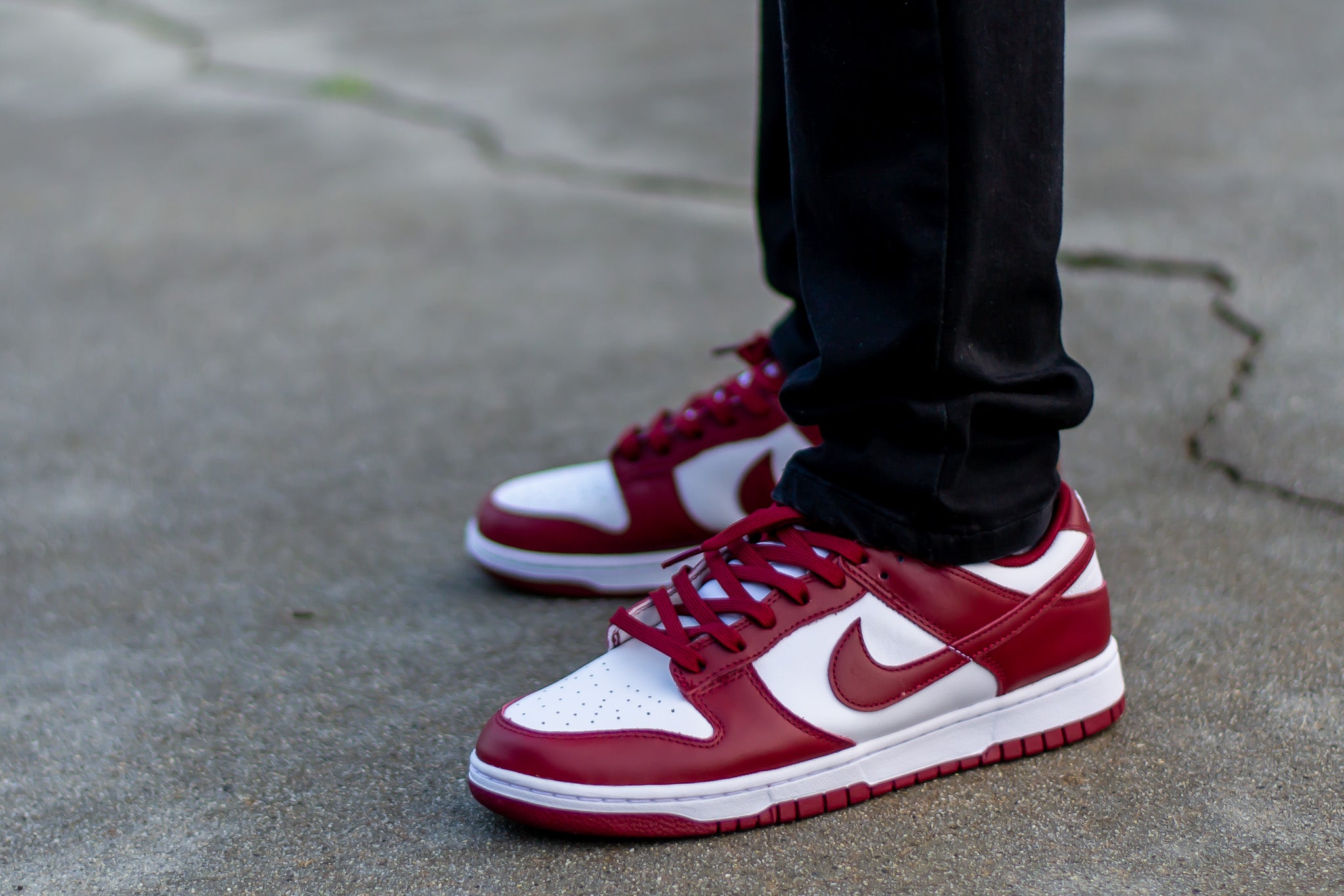 NK Dunk Low Bordô Branco (RedWod)