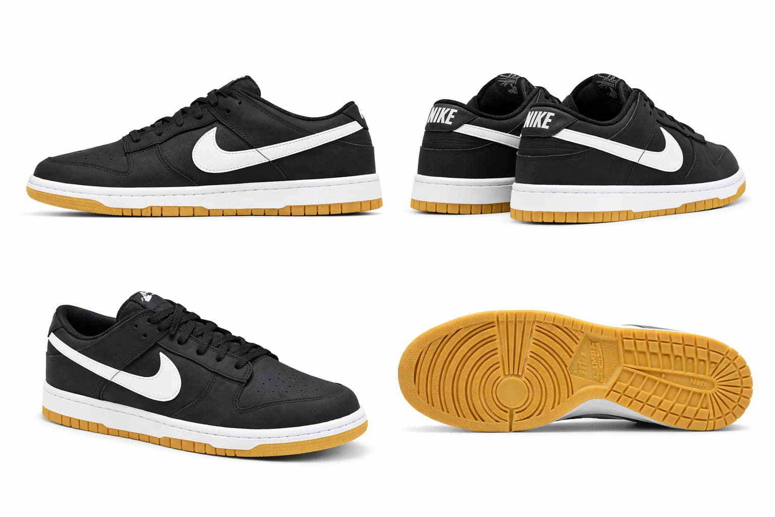 NK SB Dunk Low Black Gum
