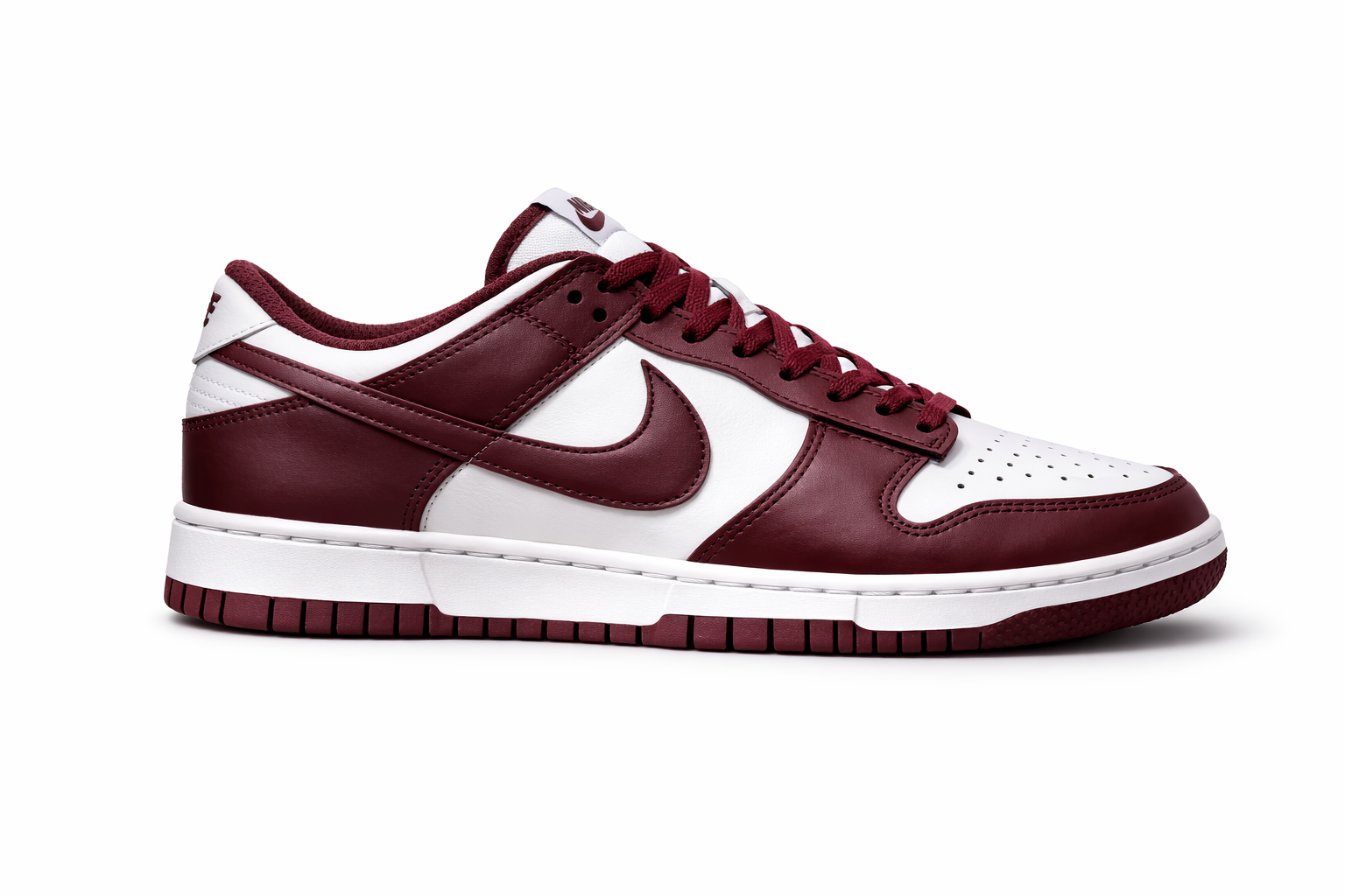 NK Dunk Low Bordô Branco (RedWod)