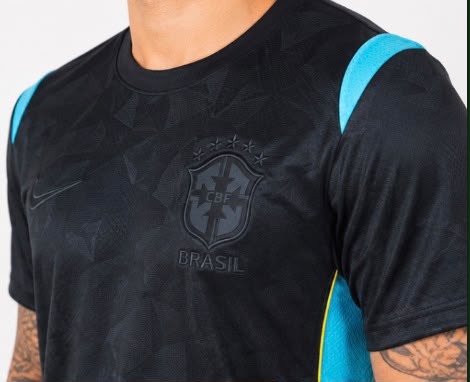 Camisa GOLEIRO PRETA BRASIL