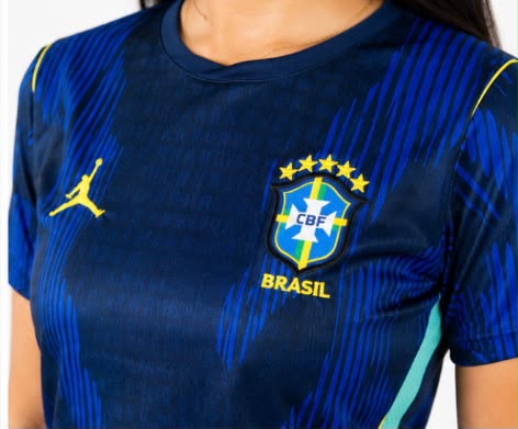 Camisa FEMININA AZUL TORCEDOR BRASIL