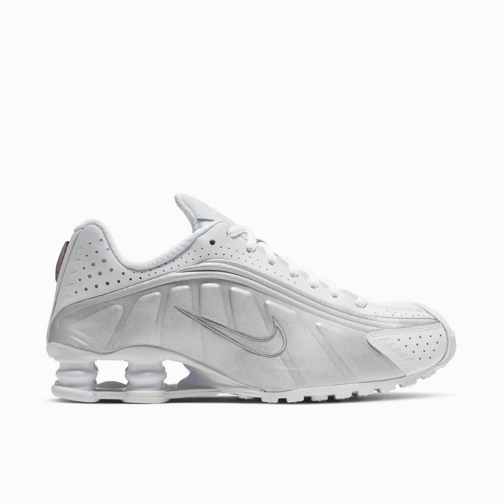 Tênis Nike Shox R4 Prata/Branco