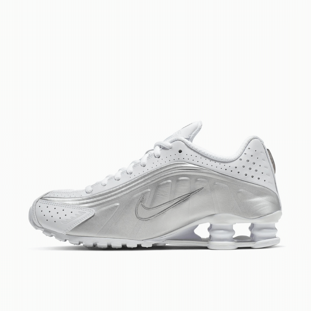 Tênis Nike Shox R4 Prata/Branco