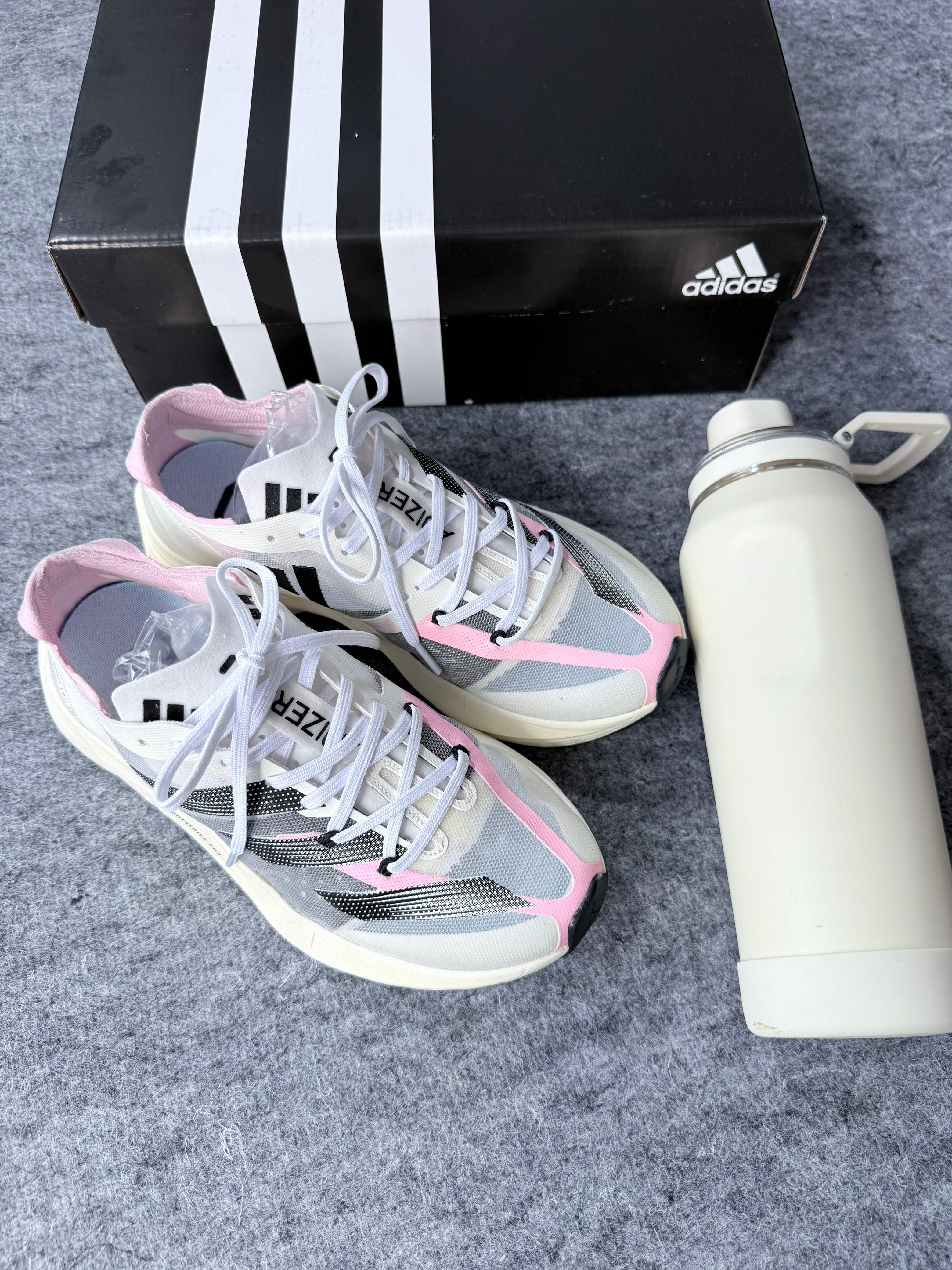 Adds Adizero Adios Pro 3 Branco e Rosa