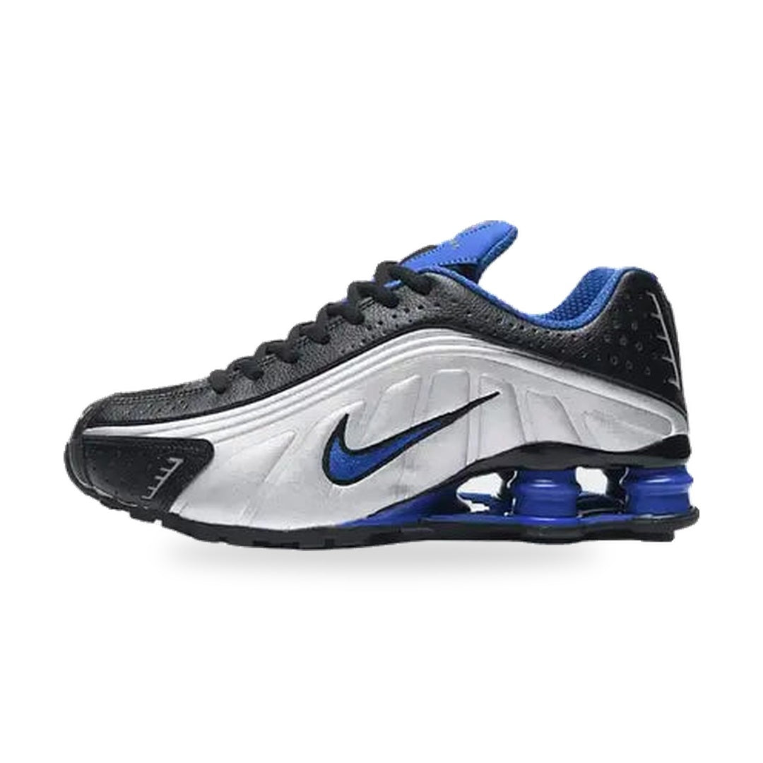 NK Shox R4 Azul/Prata — imagem principal Mandela
