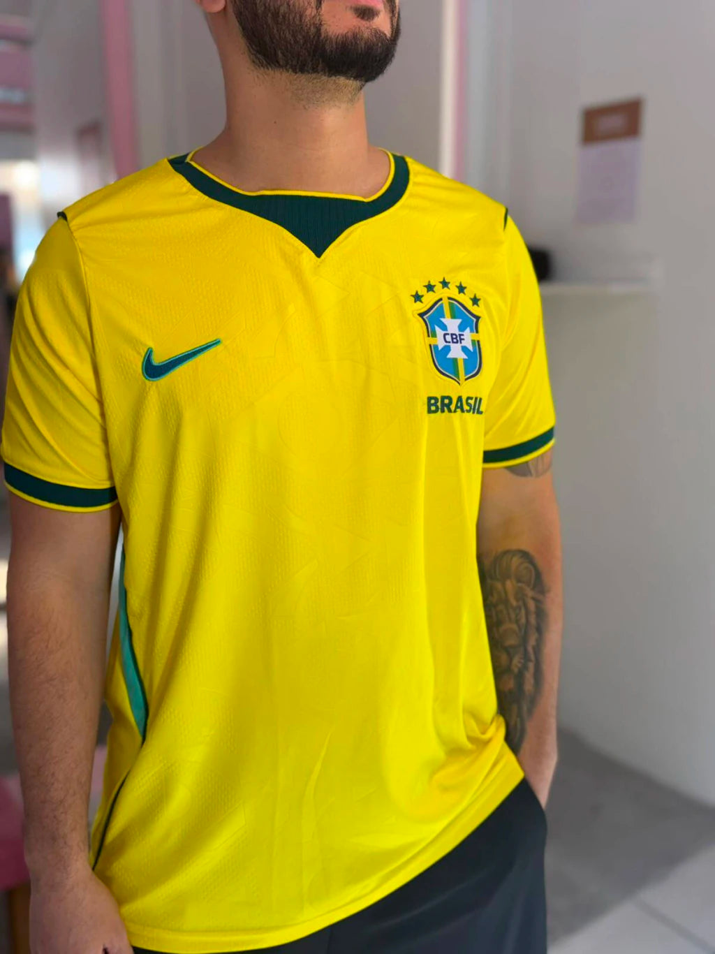 Camisa Brasil Amarela NACIONAL
